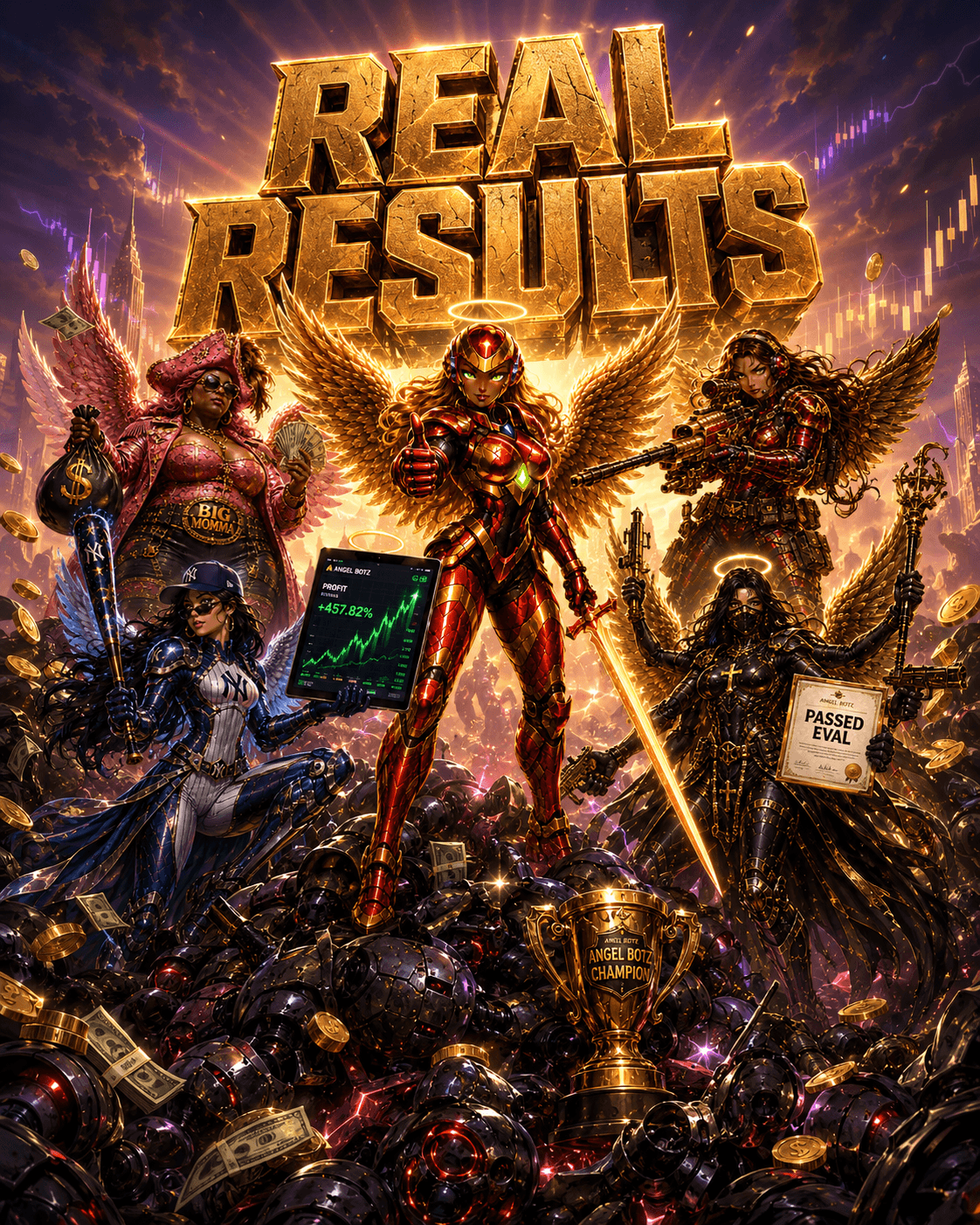 Real Results Angel Botz victory poster